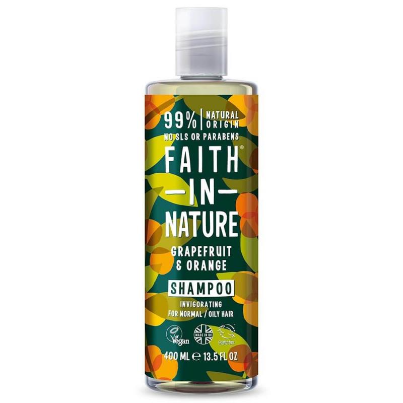Faith in Nature Faith in Nature Grapefruit & Orange Shampoo för normalt till fett hår - almaofsweden.se