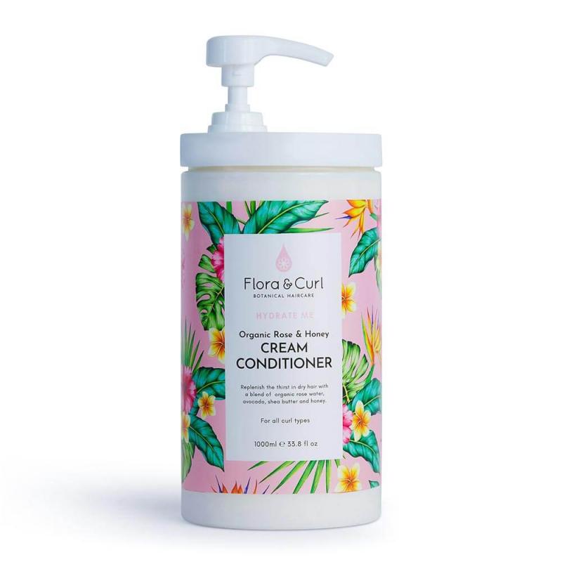 Flora & Curl Organic Rose & Honey Cream Conditioner - almaofsweden.se
