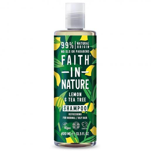 Faith in Nature Lemon & Tea Tree Shampoo för normalt till fett hår - almaofsweden.se