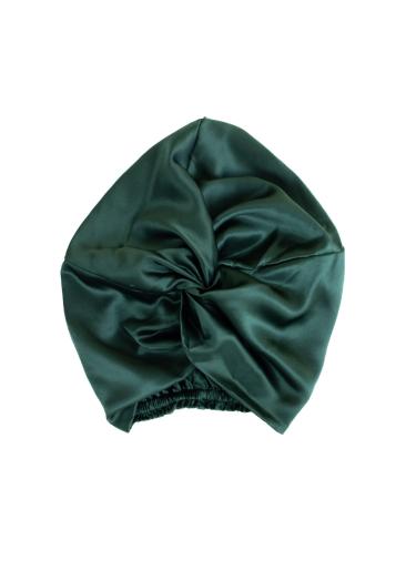 Siden Selma Sidenturban, mörkgrön - almaofsweden.se