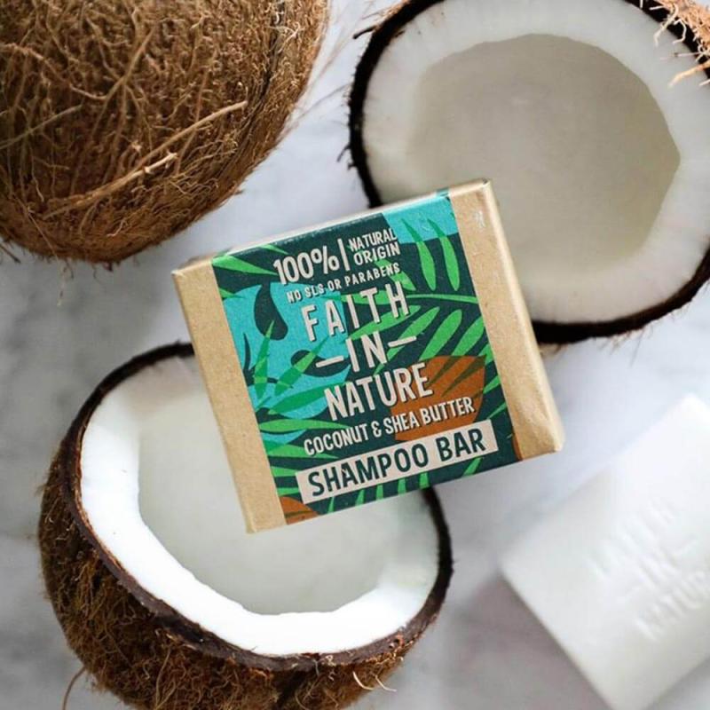 Faith in Nature Coconut & Shea Butter Shampoo Bar - almaofsweden.se