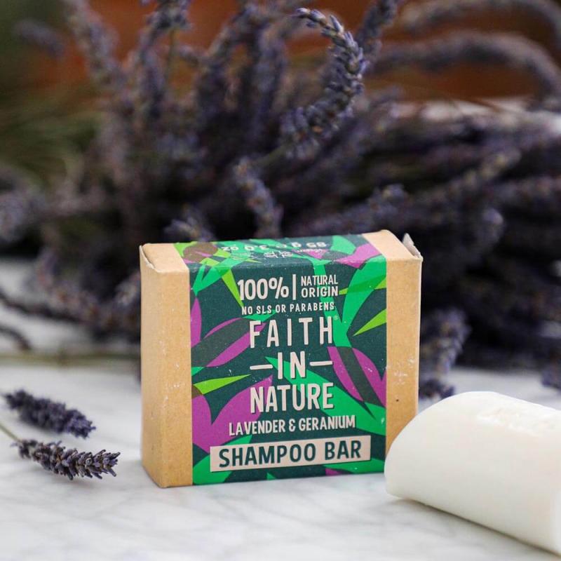 Faith in Nature Lavender & Geranium Shampoo Bar - almaofsweden.se