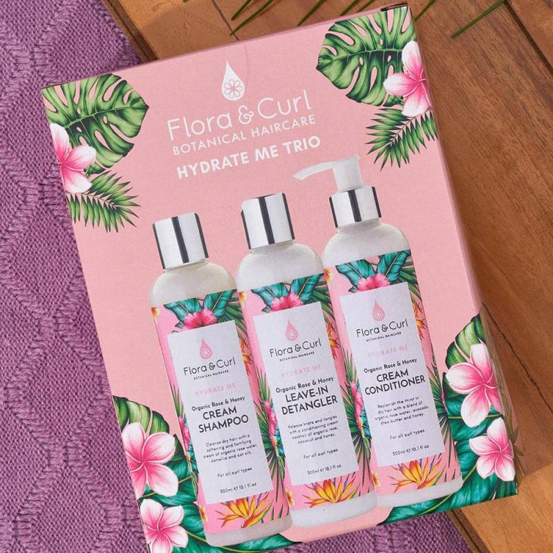 Flora & Curl Hydrate Me Trio Gift Set - almaofsweden.se