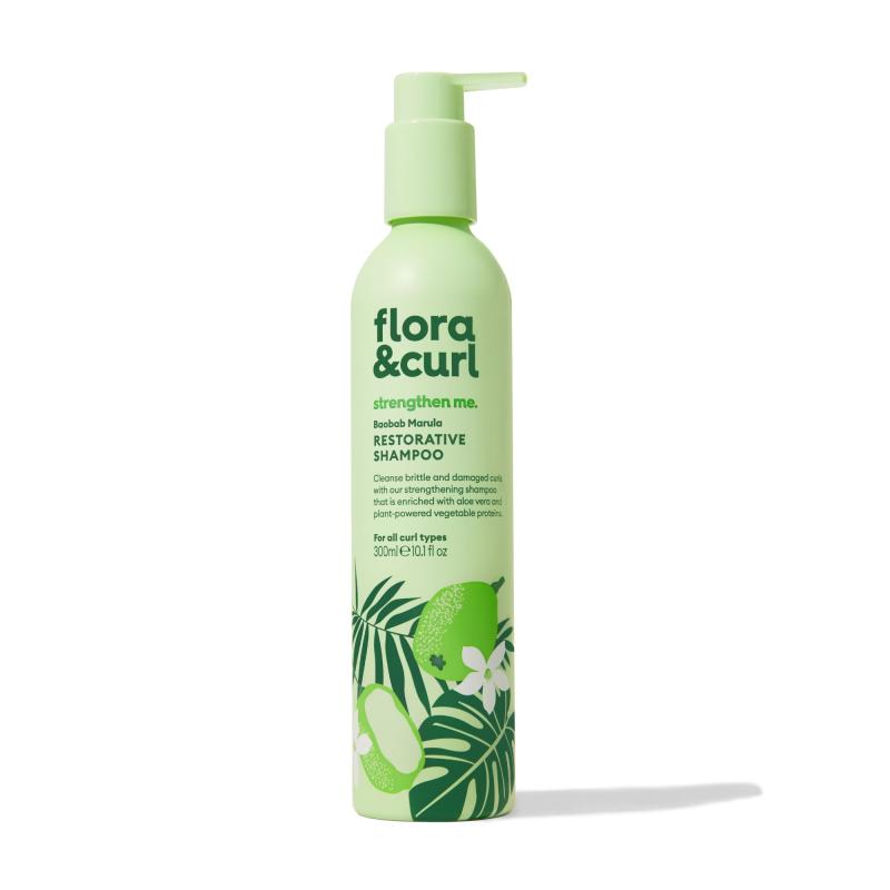 Flora & Curl Baobab Marula Restorative Shampoo - almaofsweden.se