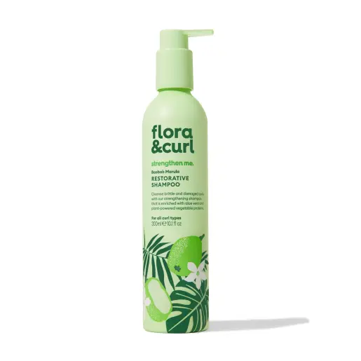 Flora & Curl Baobab Marula Restorative Shampoo - almaofsweden.se