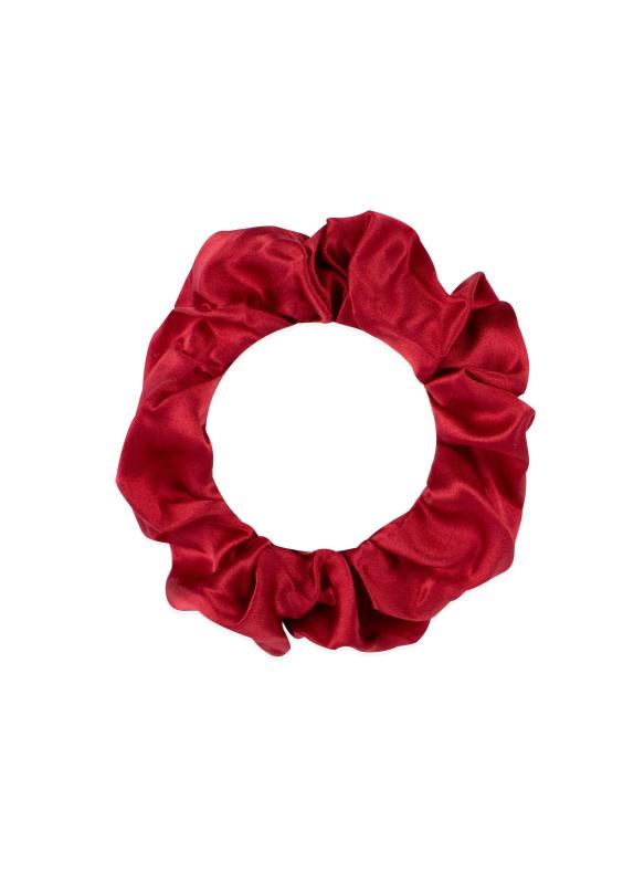 Siden Selma Fyllig scrunchie 100% mullbärssilke - almaofsweden.se