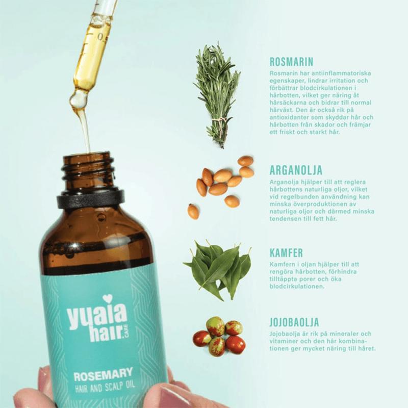 Yuaia Hair Care Rosemary Hair and Scalp Oil - almaofsweden.se